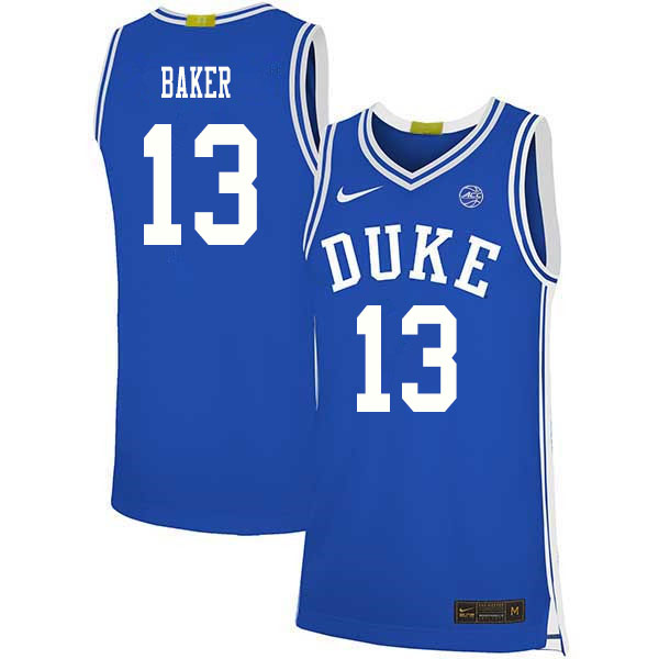 Duke Blue Devils #13 Joey Baker College Basketball Jerseys Sale-Blue